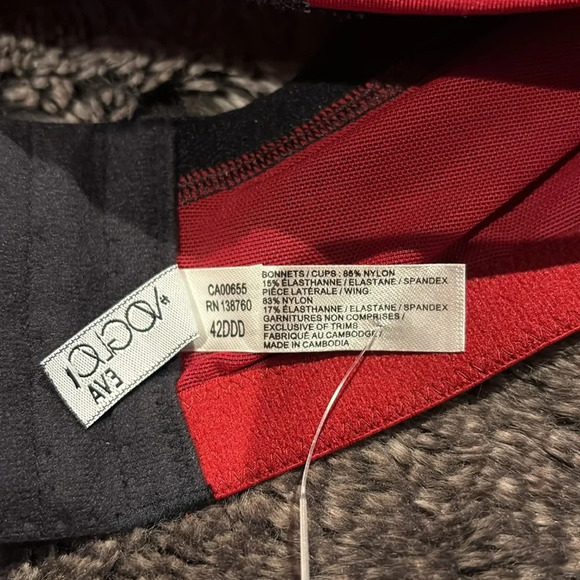 Ti Voglo Eva padded bra red lace Sz 42DDD - Picture 12 of 14